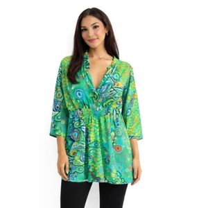 Eve Ology | Boho Psychedelic Semi Sheer Tunic Top/Dress